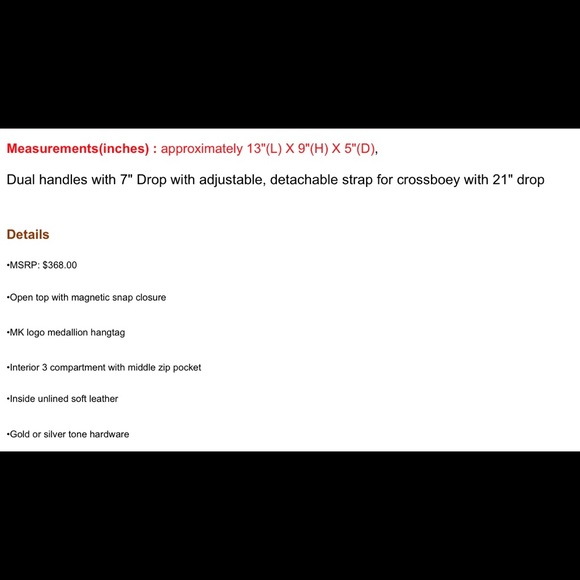 Michael Kors Kimberly handbag&wallet - Picture 8 of 8